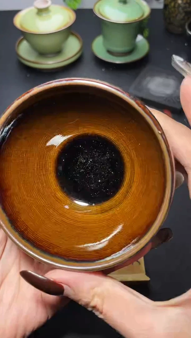 茶盏183（微瑕）叶紫建盏