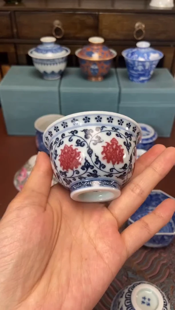 杯阳春白雪 缠枝压手