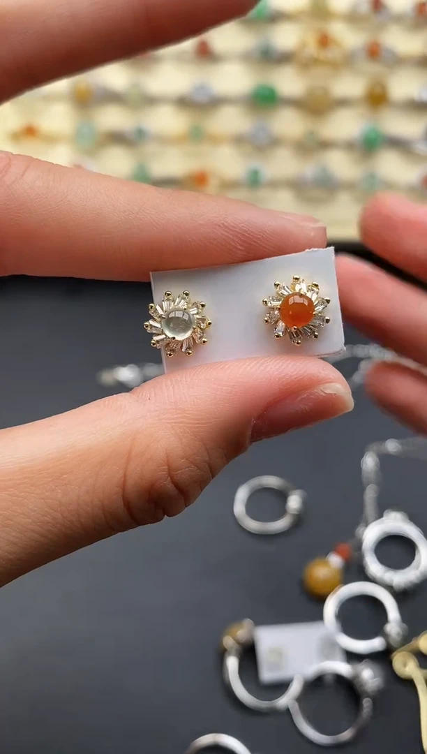 银S925镶嵌戒指翡翠11111111+5