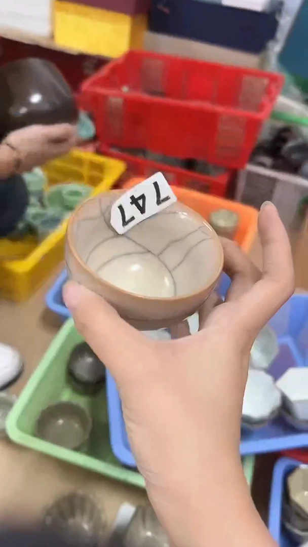 龙泉云间青瓷小米茶器