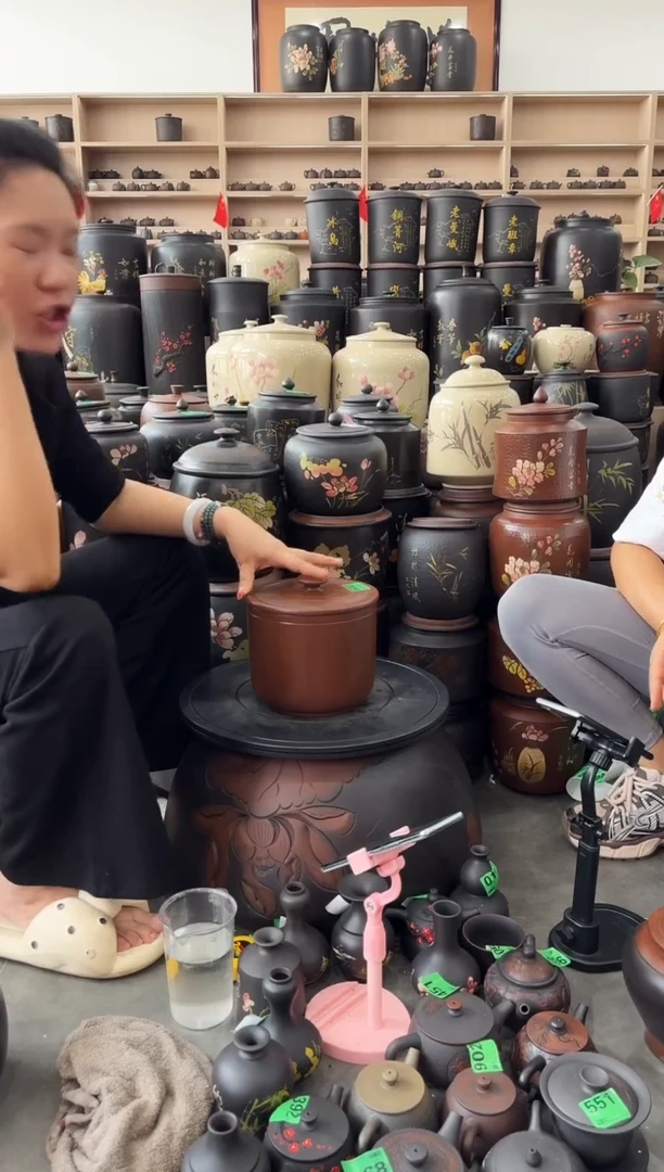 罐瑕疵茶叶罐  633 古铜色小五饼平盖
