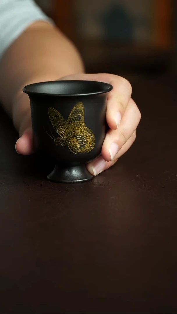 茶杯紫砂57号宜兴原矿紫砂作品