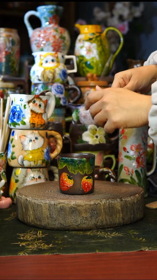 陶瓷21景德镇手工手绘釉下彩