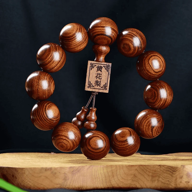 （新品补贴）黄花梨手串2.0cm*12颗手工打磨手串