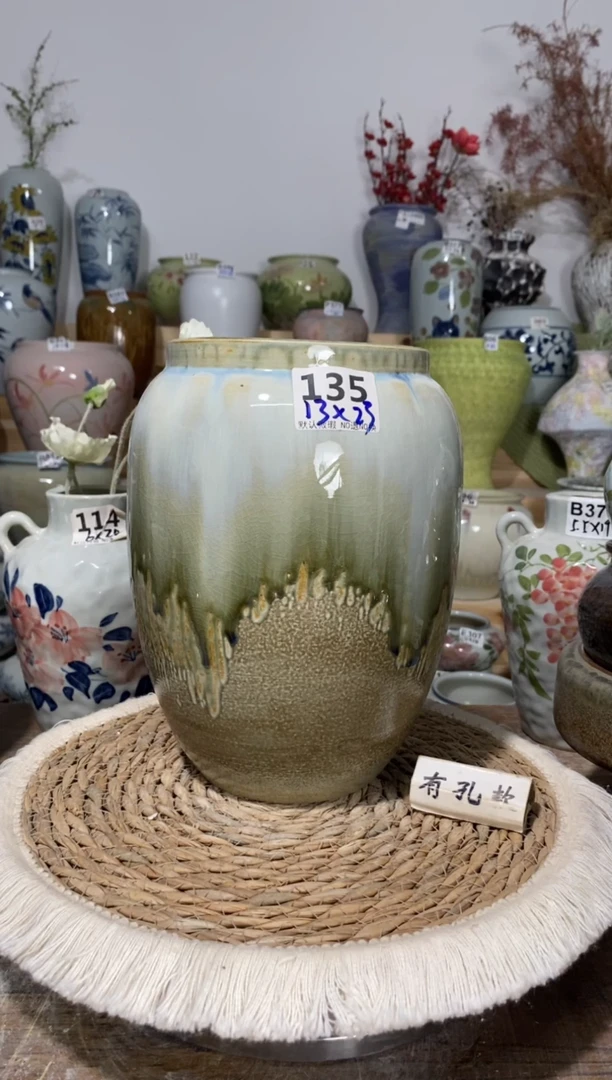 景德镇瓷韵陶瓷花盆   手工制品 完美主义者慎拍 135