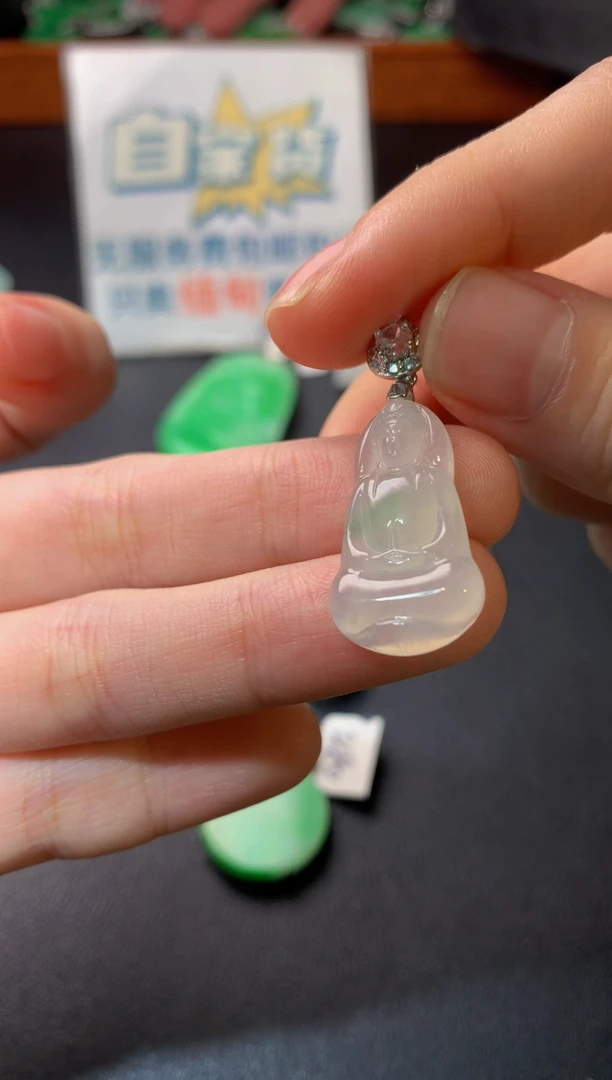 颈饰银S925镶嵌翡翠翡翠