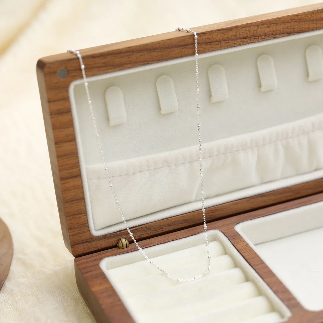 坠链均925银 【云边/银灿灿】925银项链 链长约45cm（多样性发货）