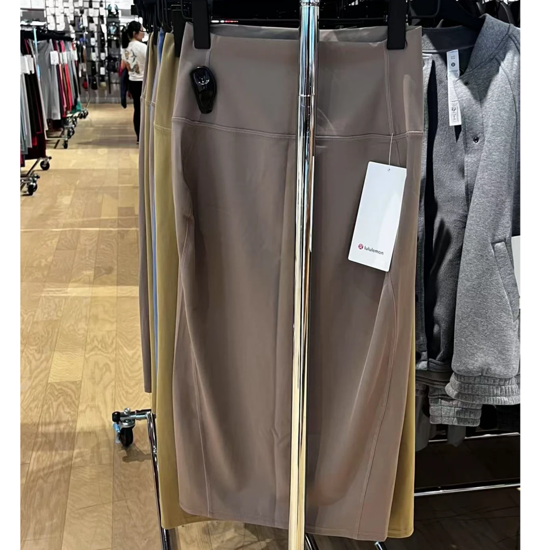 lululemon/露露乐蒙LW8ALJS女士修身弹力中长款半身裙