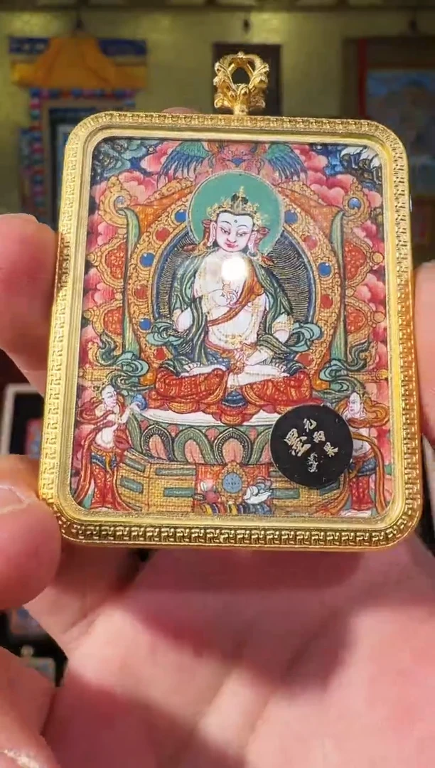 吊坠年终福利纯手绘唐卡藏卡金刚萨埵