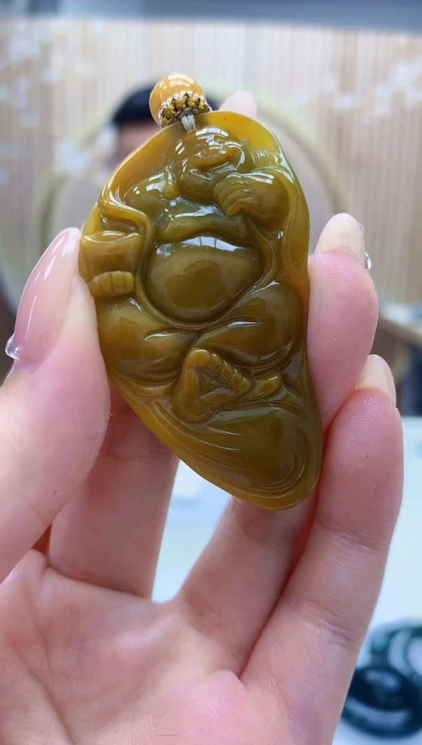 定制翡翠未镶嵌4812jw-毛货挂件68