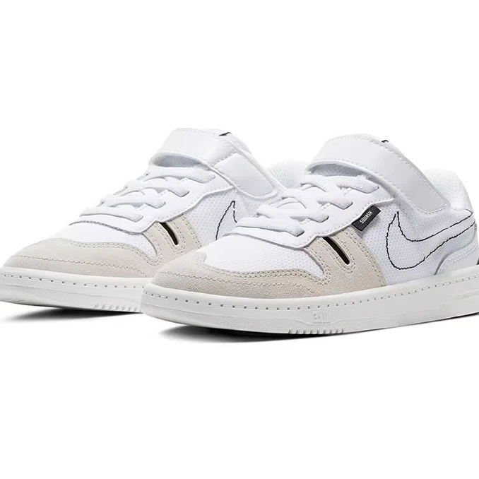 （微瑕）中童Nike Squash Type 低帮板鞋山峰白 CJ4120-100