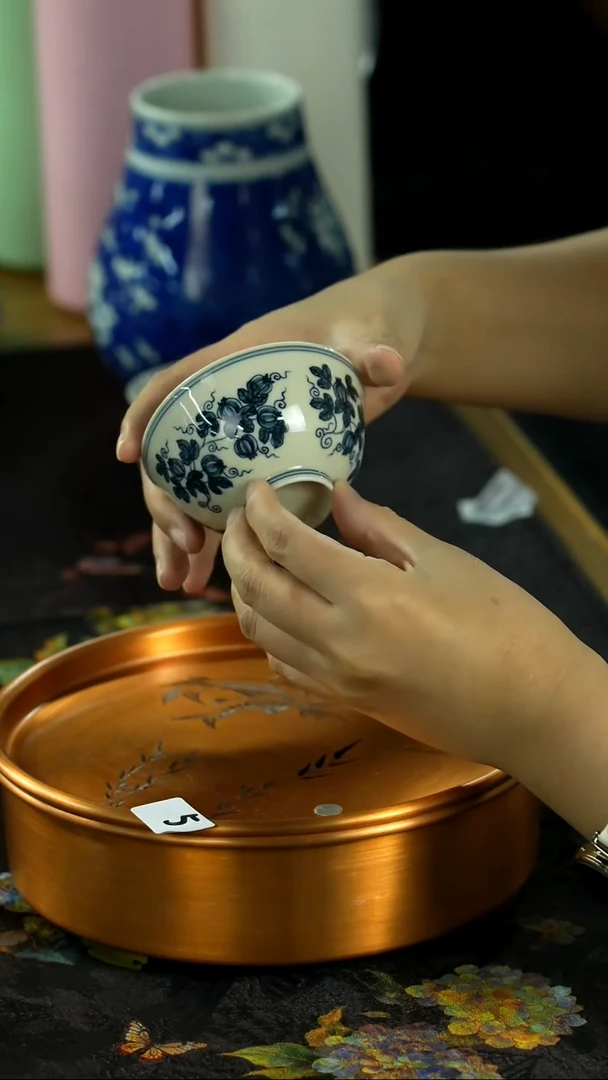 中秋国庆景德镇手绘瓷器