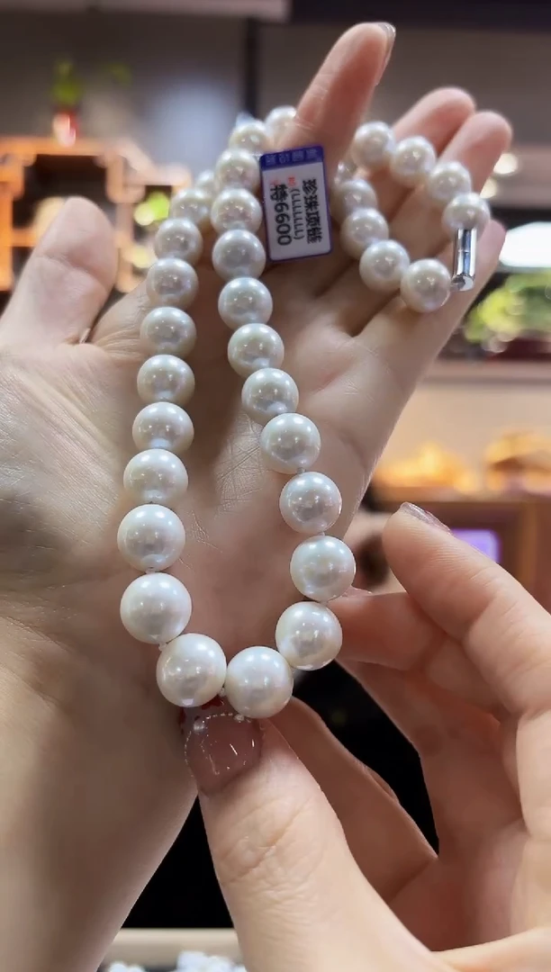 【闪购商品】淡水珍珠颈饰未镶嵌项链12-14