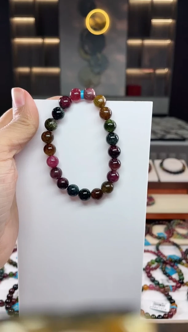 单圈手串未镶嵌碧玺（多样性发一条）Q