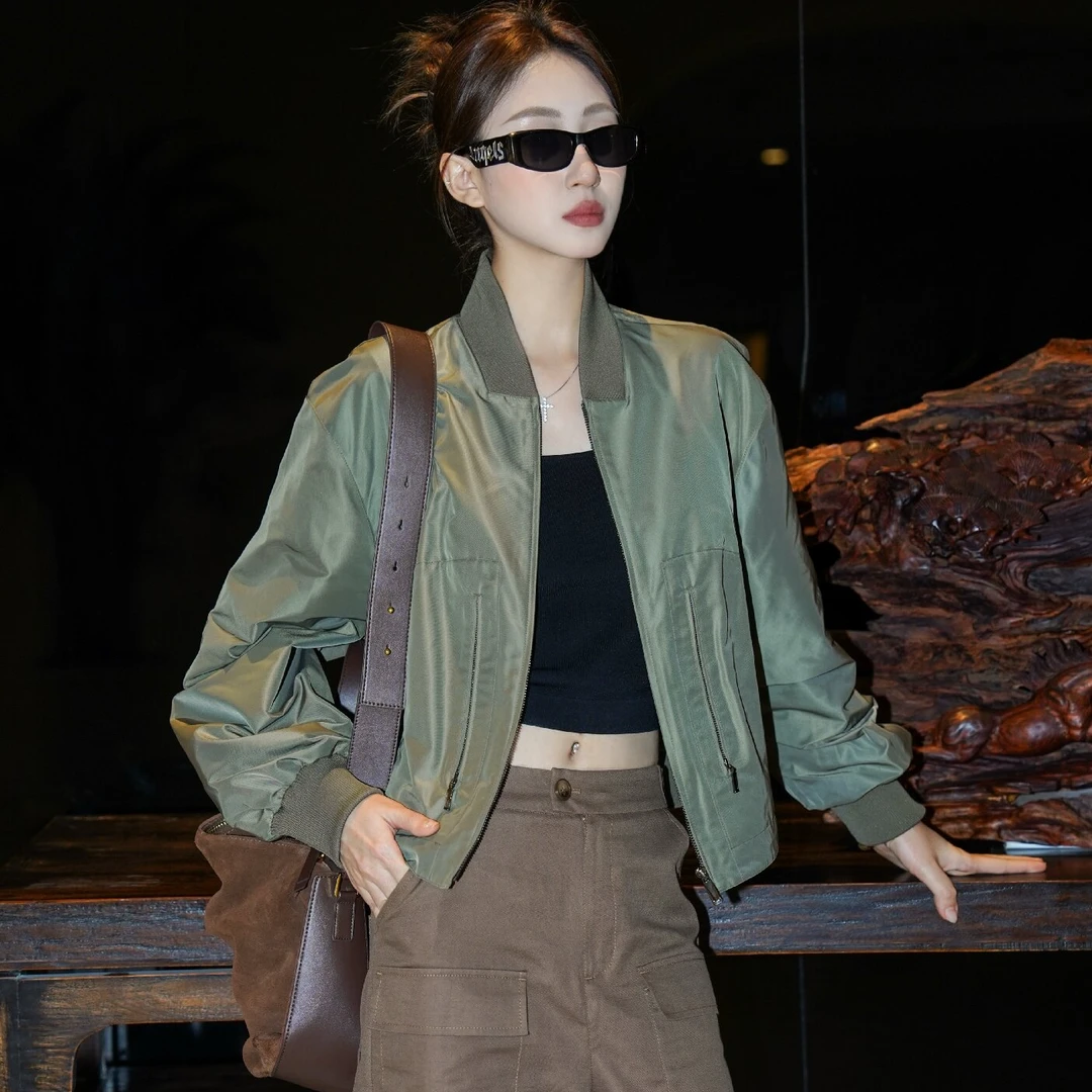 AMASS/阿玛施春夏新款时尚城市运动风棒球服百搭休闲外套女540024