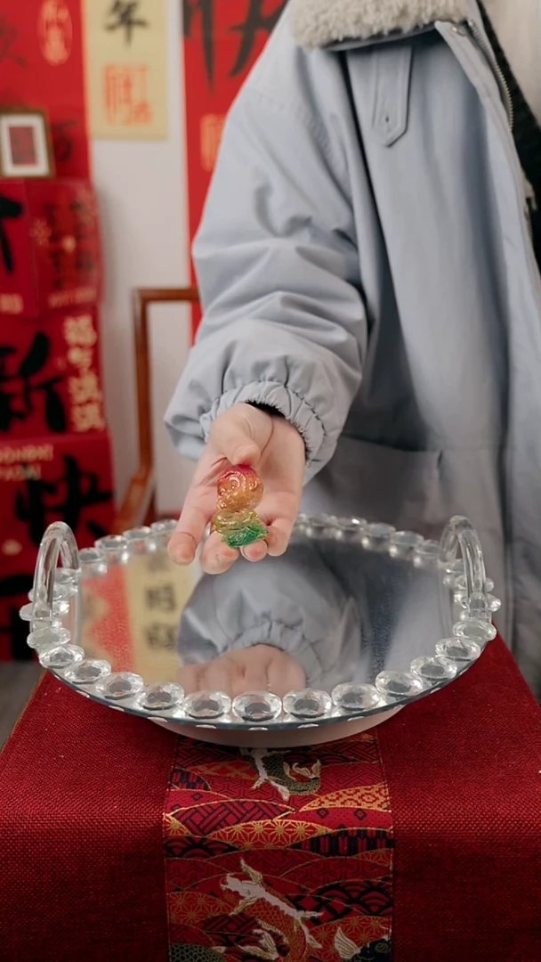 【闪购商品】琉璃彩色小猴子摆件