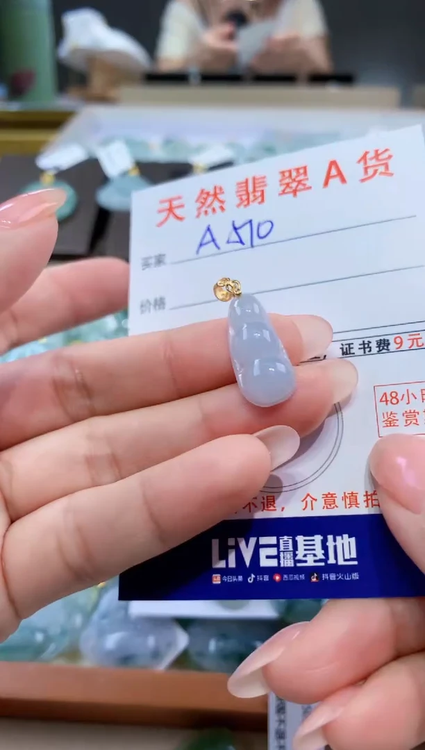 颈饰未镶嵌翡翠天然翡翠A货挂件