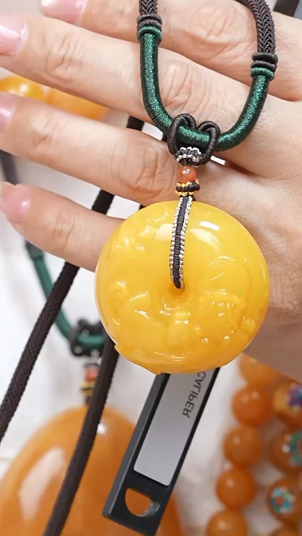 蜜蜡颈饰未镶嵌4948天然蜜蜡珠宝奇石全部保真