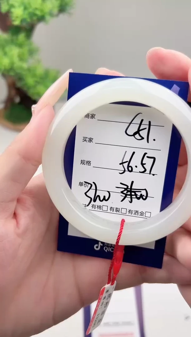未镶嵌手镯和田玉微色差C51