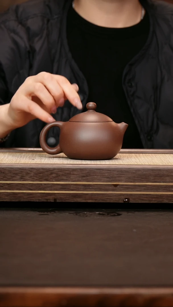 茶壶紫砂深井紫泥 西施210cc