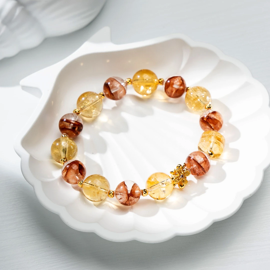 【人间富贵花】吸金大女主 有钱有颜 黄阿塞红胶花-约卡10mm-SLQ276