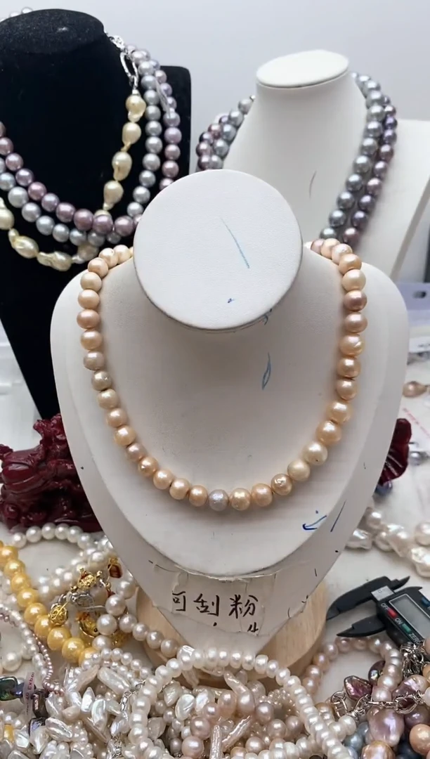 【闪购商品】淡水珍珠颈饰钛钢128