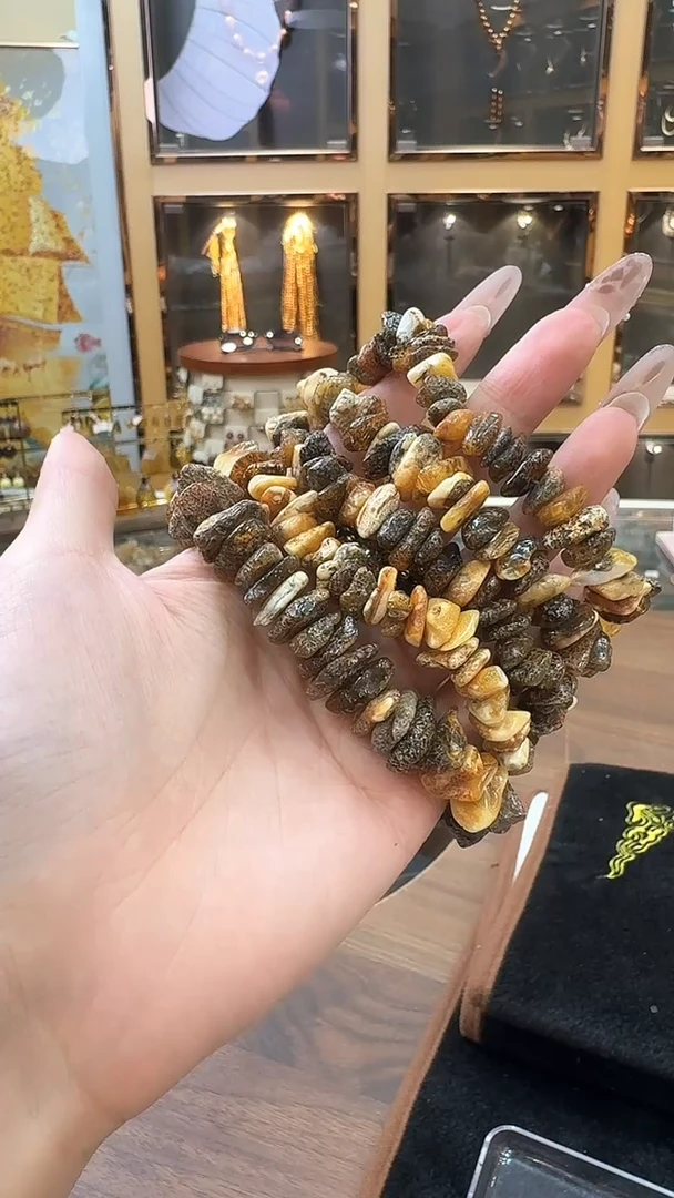 手串琥珀未镶嵌药珀随形手串（随时发1件）