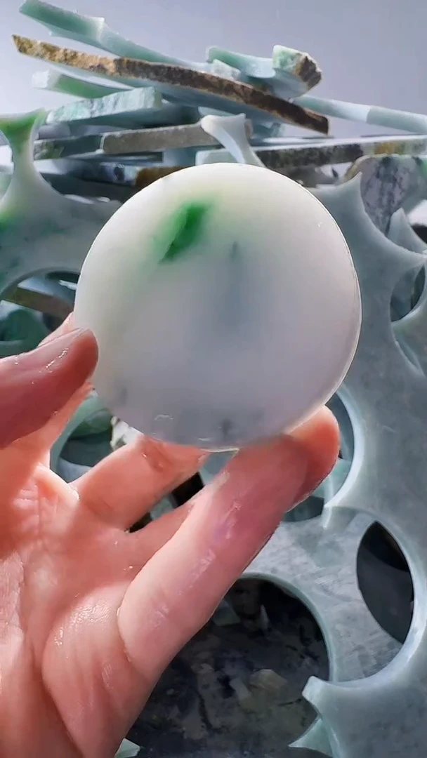 裸石翡翠缅甸翡翠A货文802