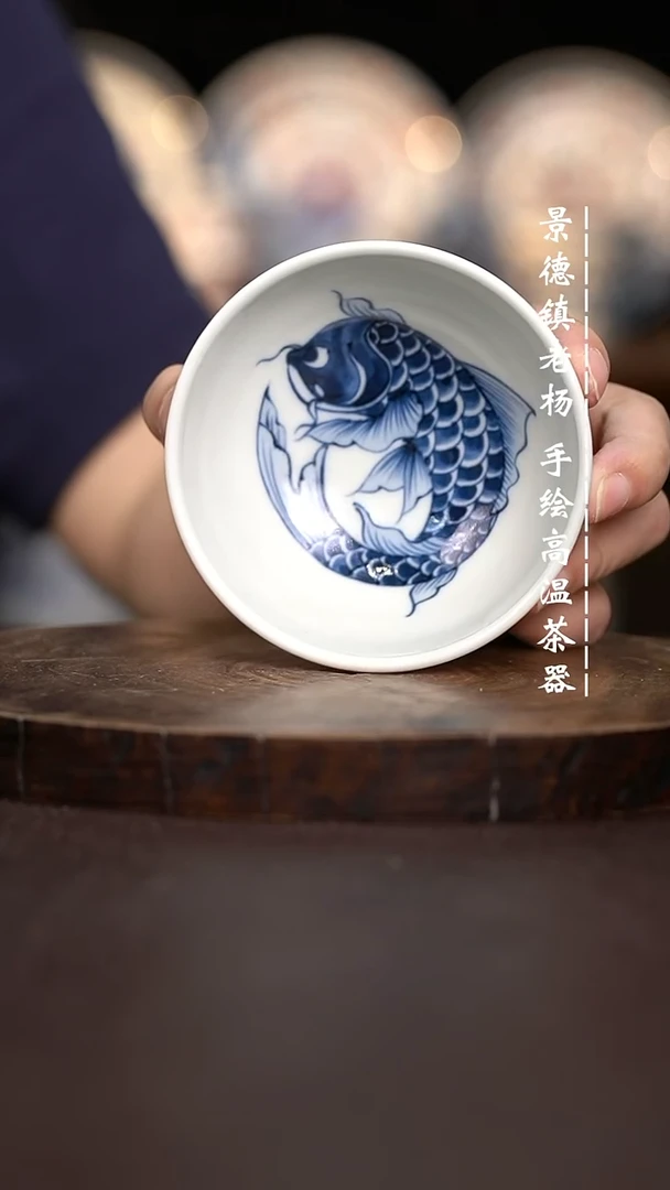 现代瓷全手绘茶具茶园