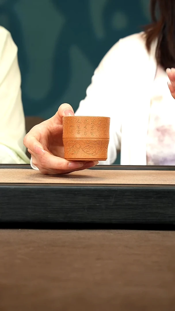 茶壶紫砂【竹段杯】
