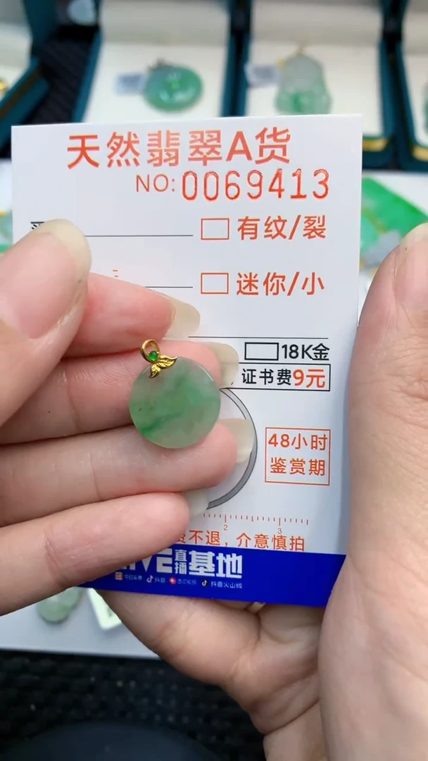【闪购商品】翡翠颈饰18K金镶嵌            8