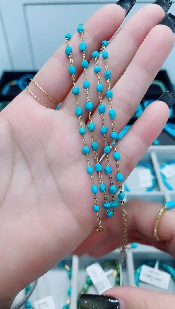 未镶嵌绿松石项链发货一件