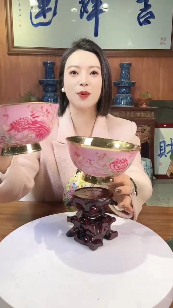 摆件陶景德镇陶瓷青花摆件10