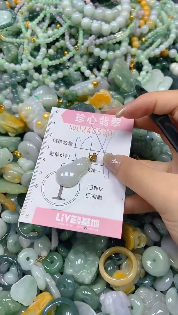 翡翠未镶嵌颈饰闪购0240650