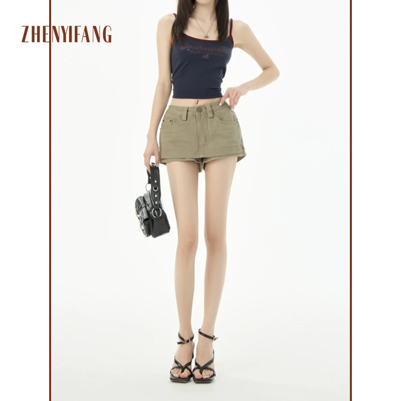 低腰牛仔半身裙女2025新款夏季a字短裙小个子高腰显瘦包臀裙裤