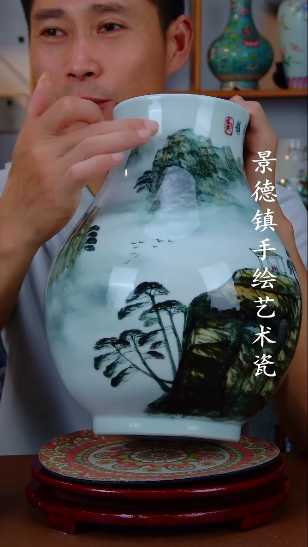 现代景德镇手工手绘陶瓷摆件29