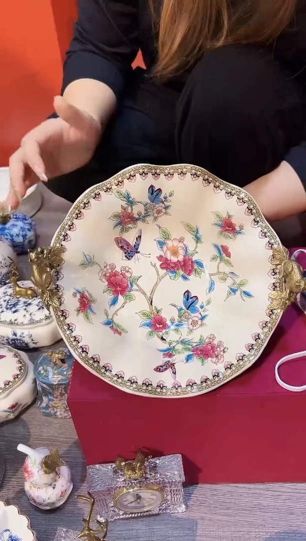 陶瓷手工陶瓷果盘