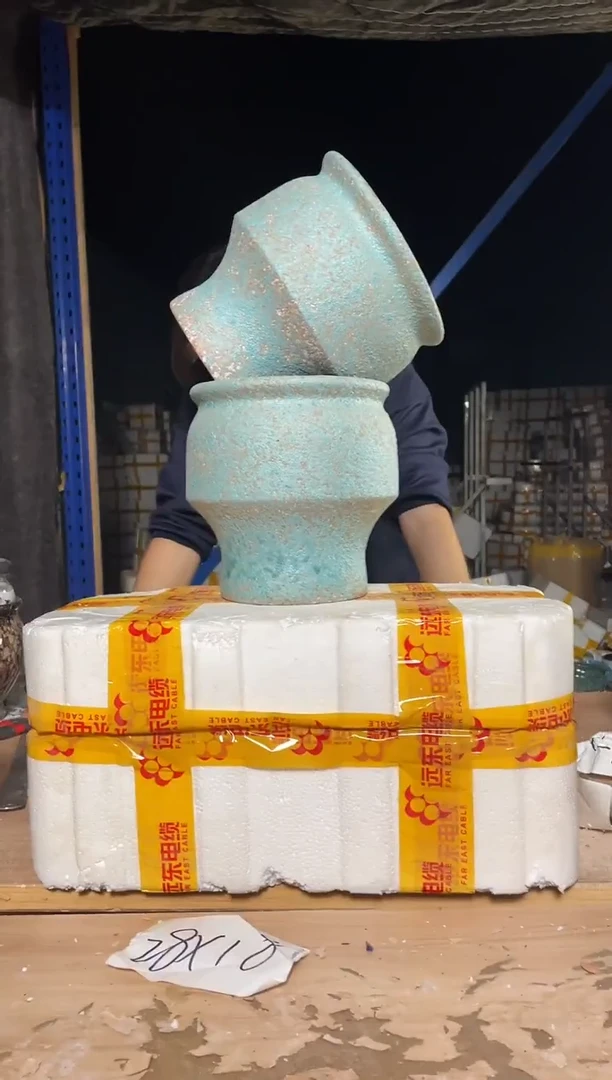 紫砂花盆宜兴紫砂粗陶花盆18*20