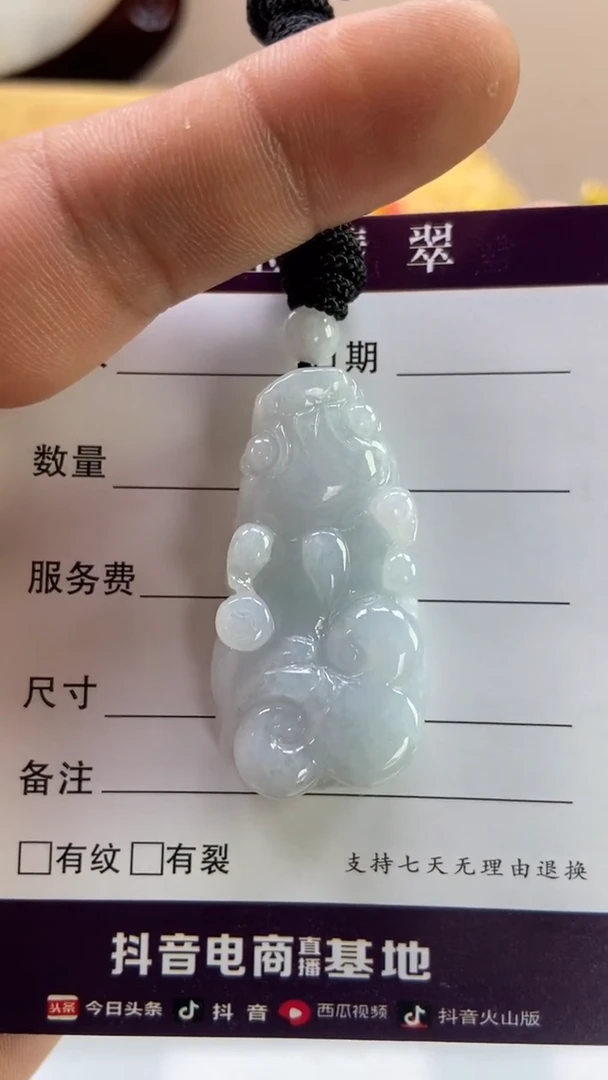 翡翠未镶嵌颈饰多人如意貔貅