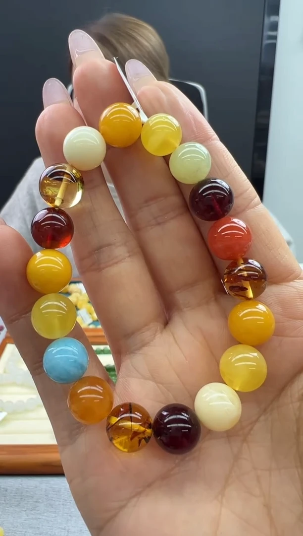 【闪购商品】琥珀手链未镶嵌342秒拍号