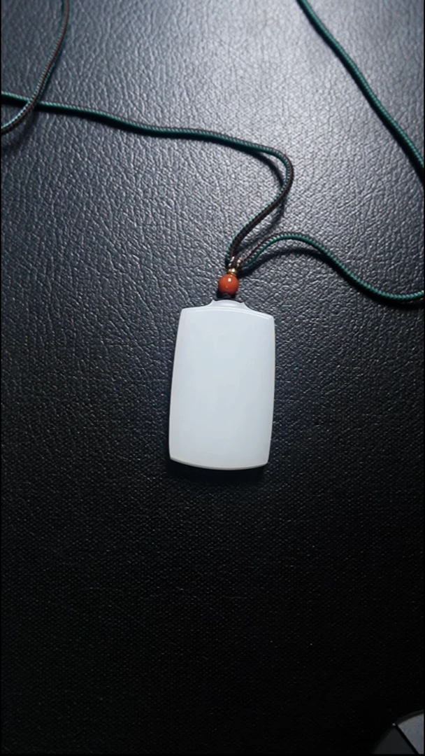 颈饰未镶嵌和田玉无事牌