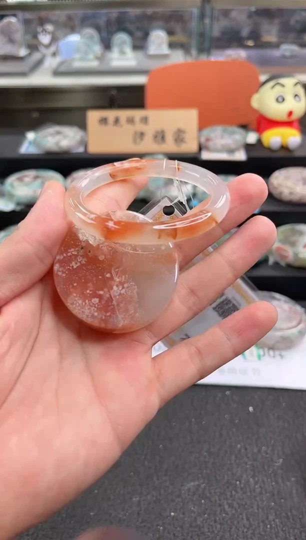 未镶嵌手镯石英质玉53圈口（赠品镯心）6330019
