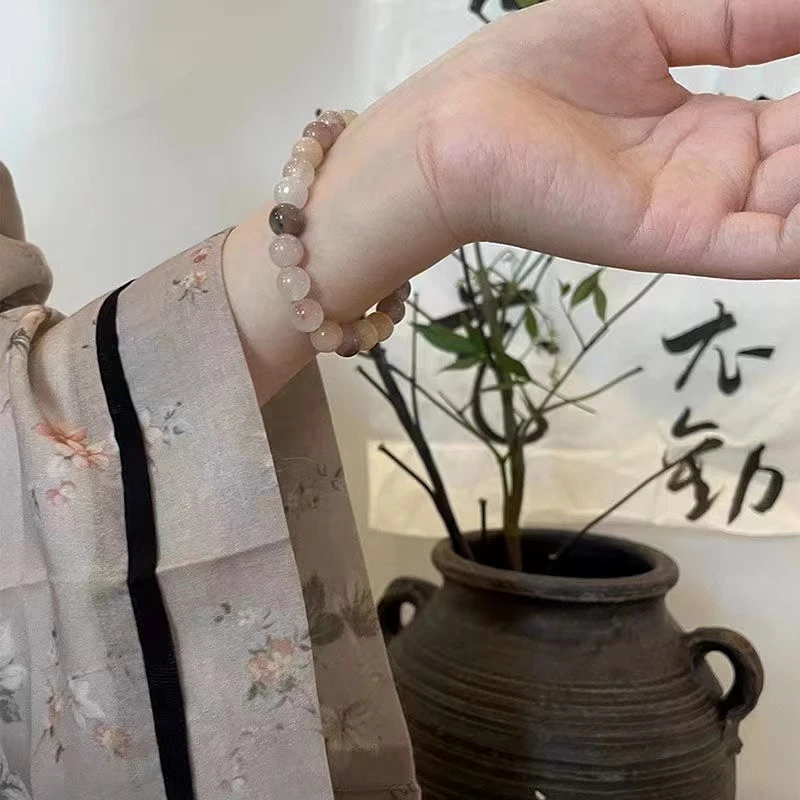 福利品 天然金丝玉紫罗兰手串7-8MM（限拍一单）