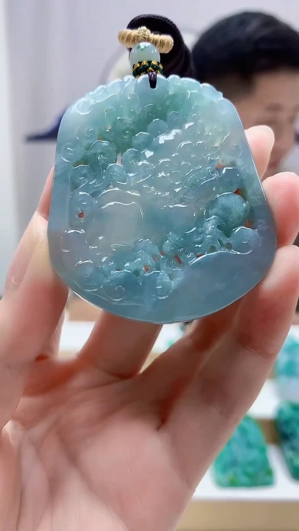 未镶嵌定制翡翠4917zm-毛货挂件122