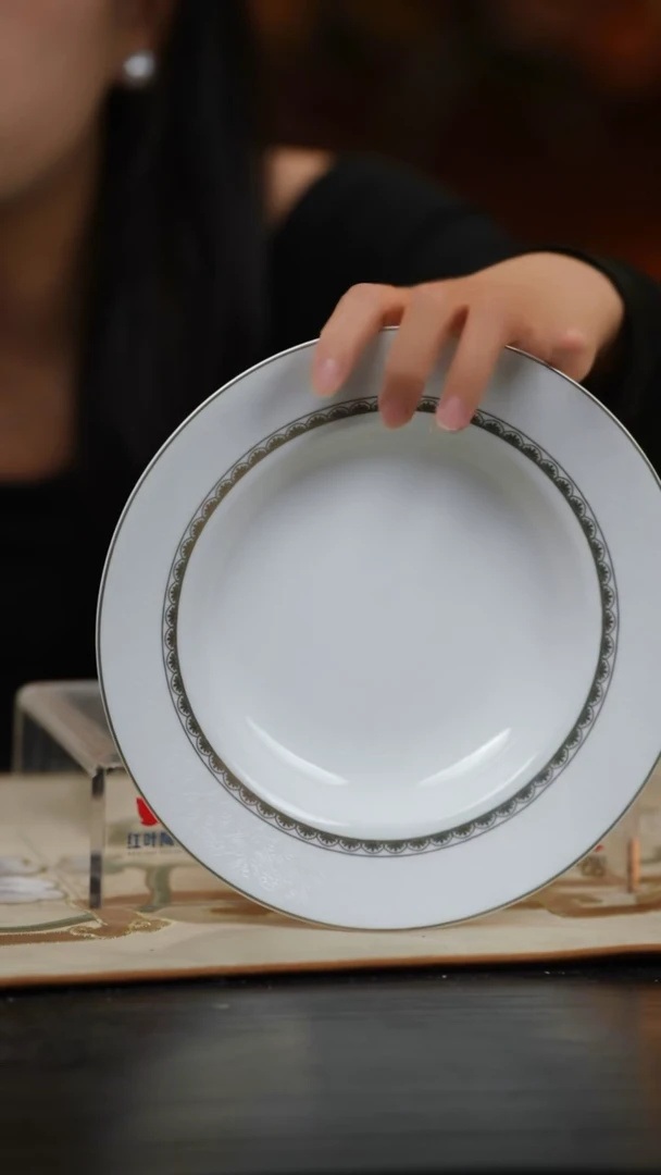 4个微瑕罗马假日8英寸汤盘