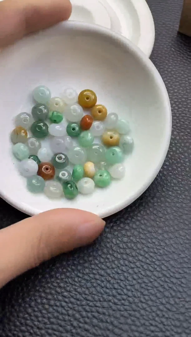 翡翠散珠43天然A货翡翠散珠卡