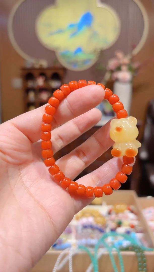 【闪购商品】南红玛瑙手串未镶嵌设计款珠串