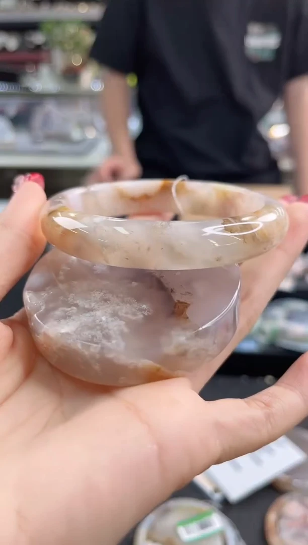 未镶嵌手镯石英质玉62圈口（不退不换）1593208