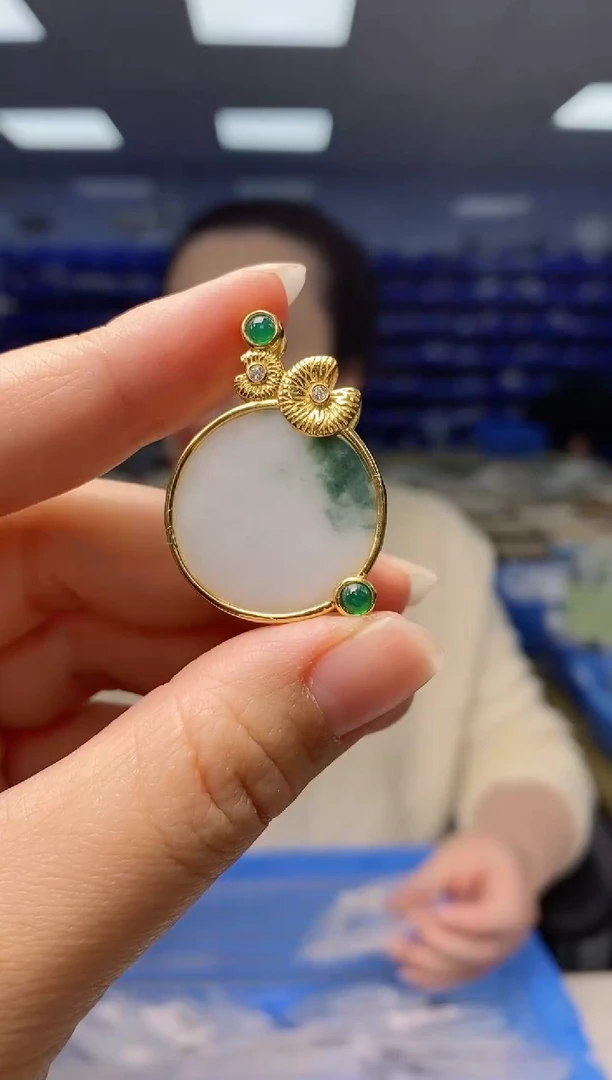 【闪购商品】翡翠吊坠(不含链)银S925镶嵌  FC25099