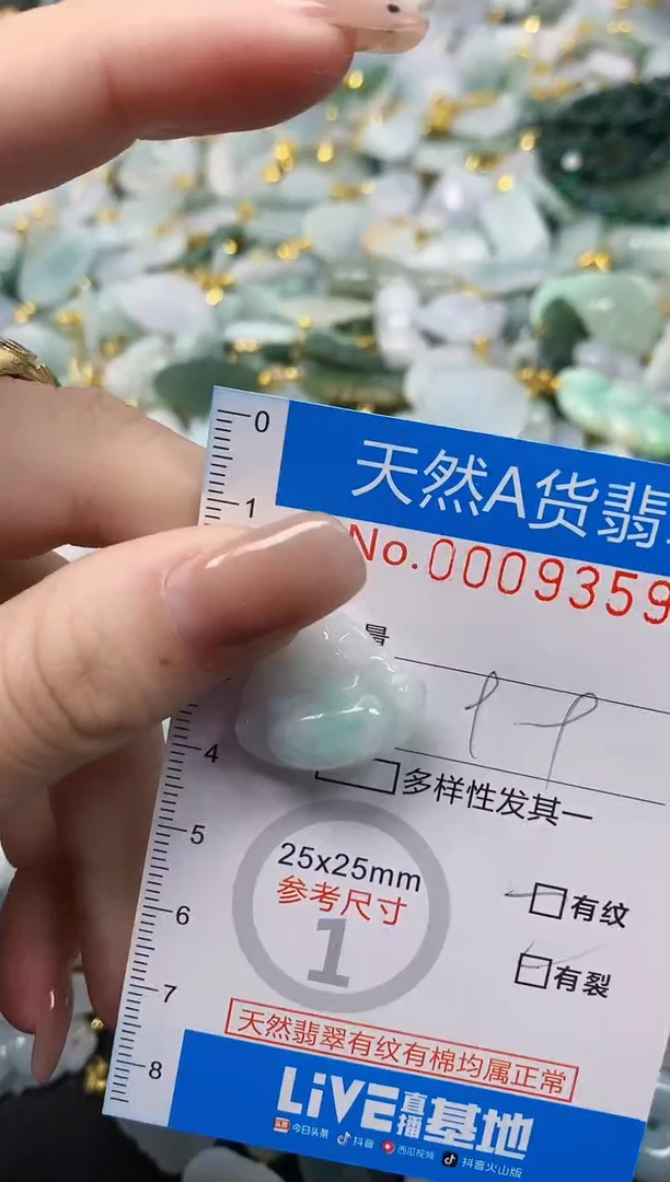 颈饰未镶嵌翡翠净货挂件-9359